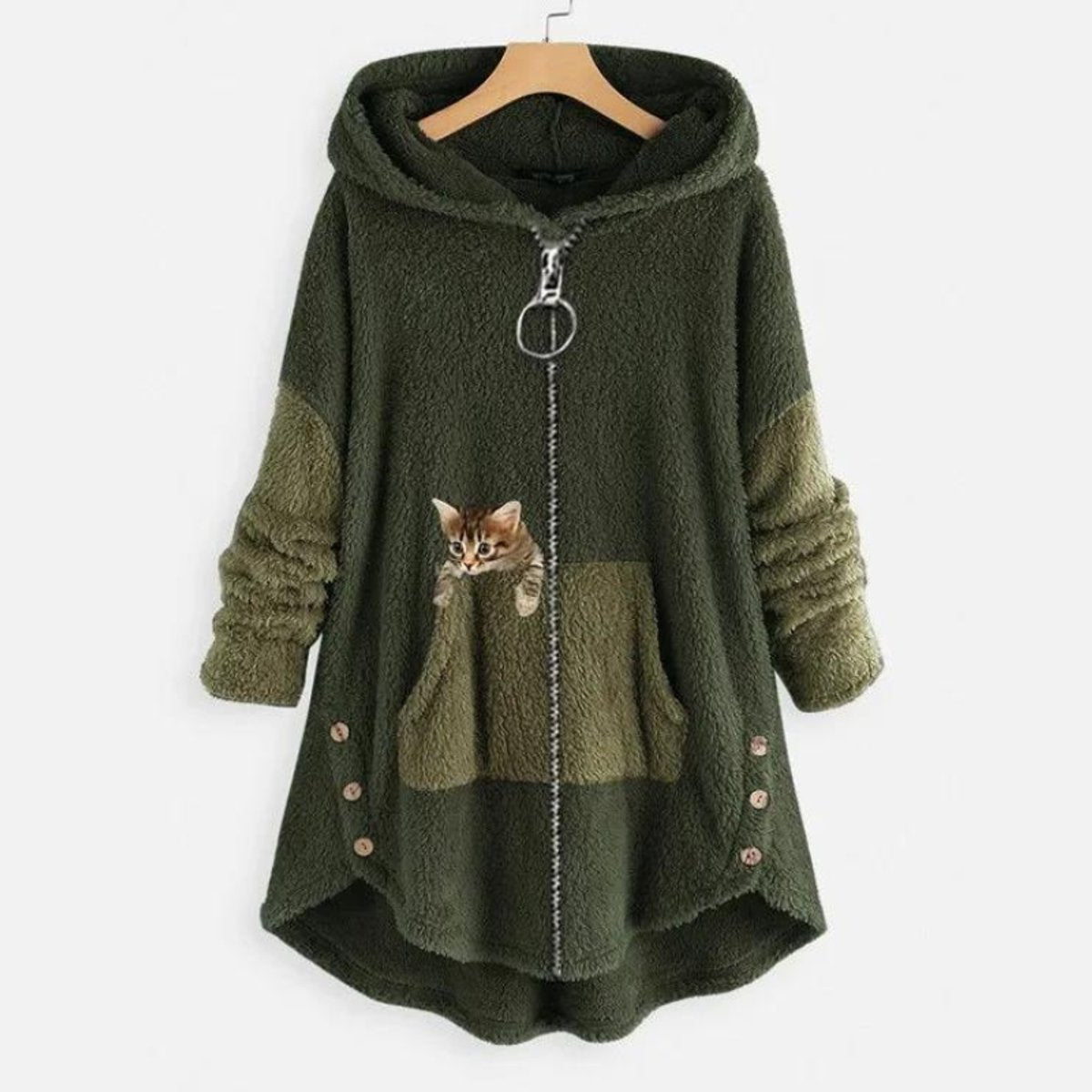 Stephanie | Stylish Hooded Cat Sweater - Solfae