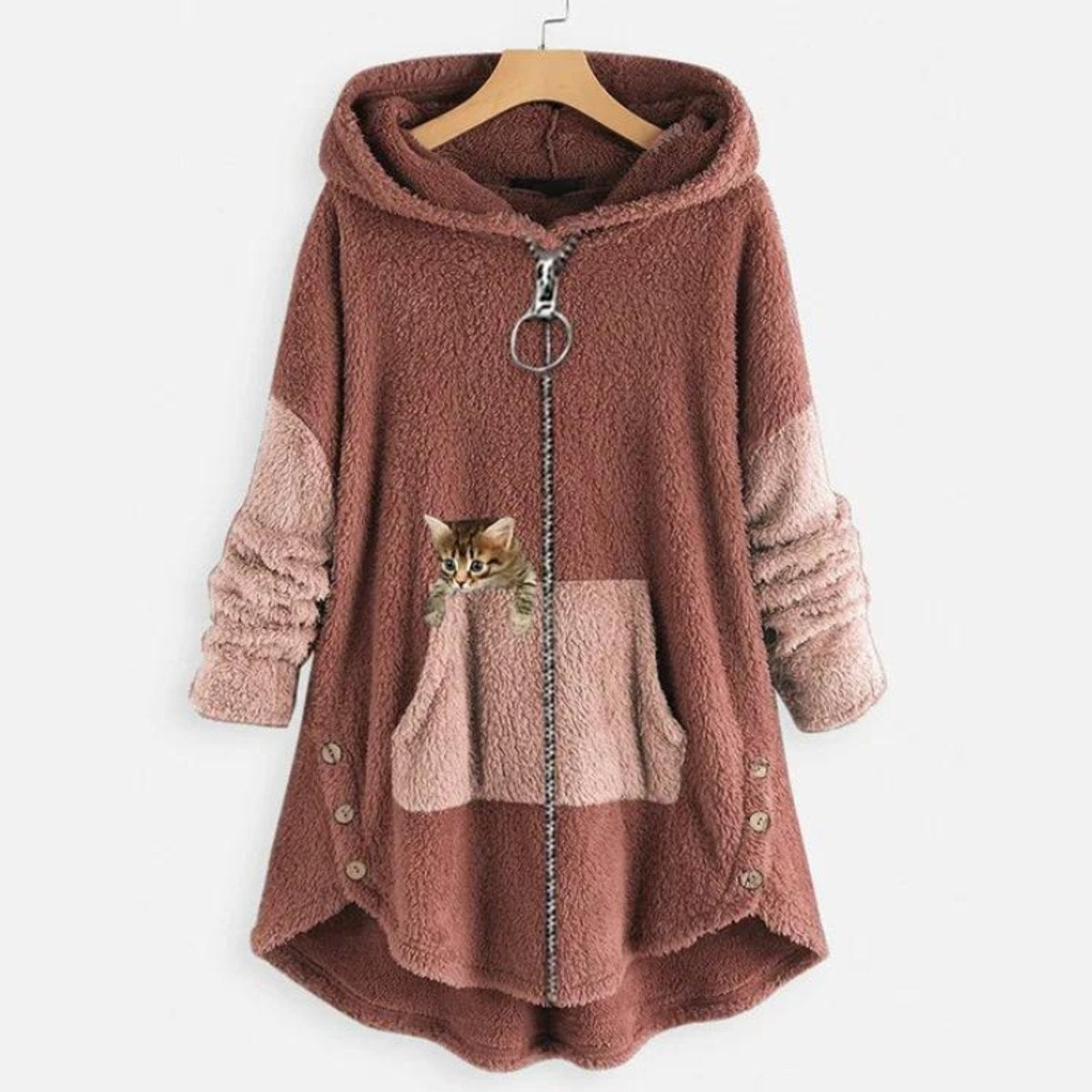Stephanie | Stylish Hooded Cat Sweater - Solfae