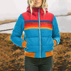 Stephanie | Stylish Stripe Puffer Jacket - Solfae