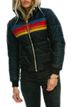 Stephanie | Stylish Stripe Puffer Jacket - Solfae